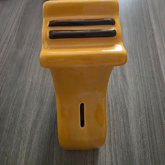 Yellow Giraffe Ceramic Coin Bank - Picture 10 of 12